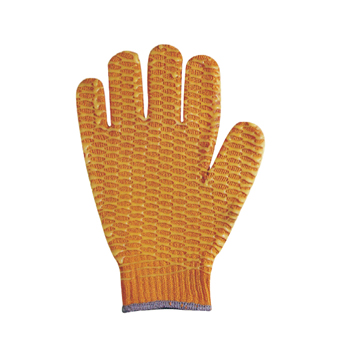 PVC CRISS-CROSS COATED POLYESTER GLOVE