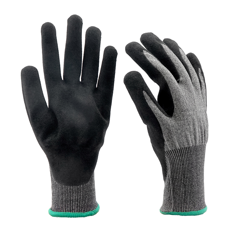 18G Sandy Nitrilbeschichteter schnittfester Handschuh